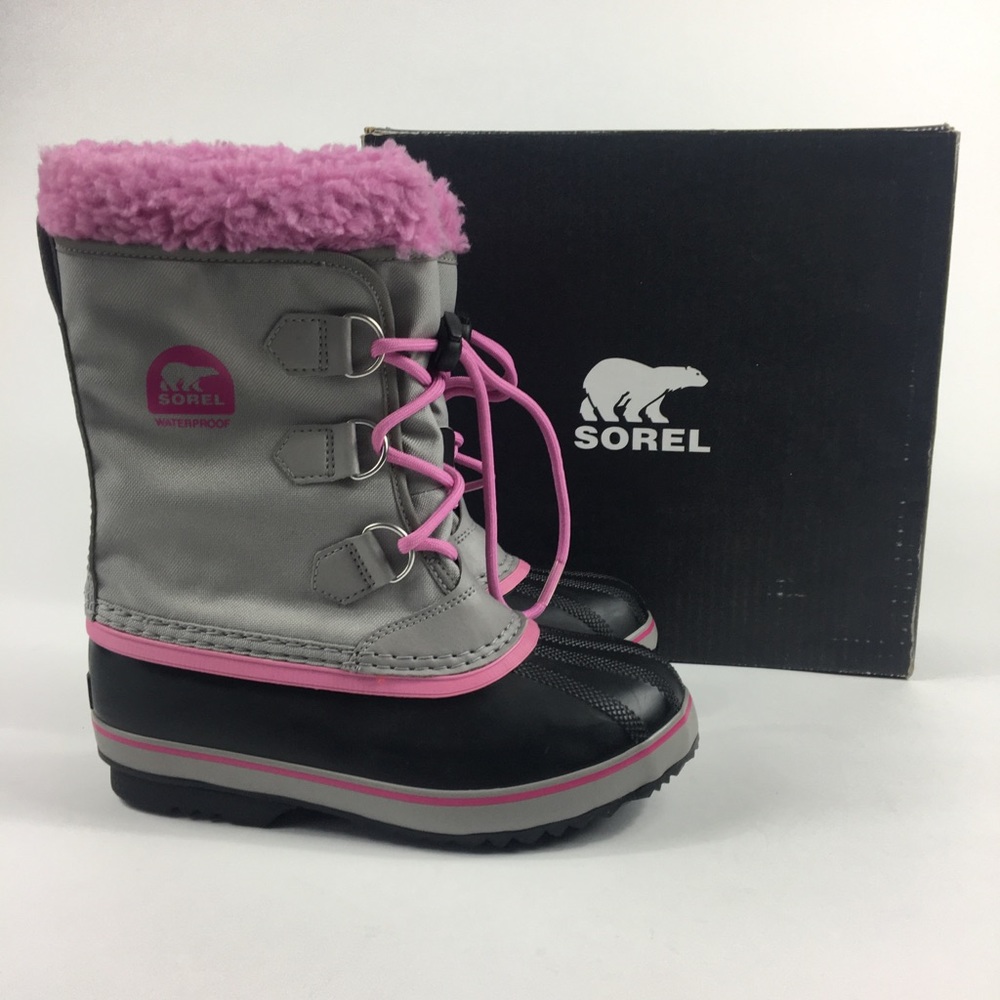 NEW SOREL YOUTH YOOT PAC BOOT w/ SHERPA SNOW CUFF